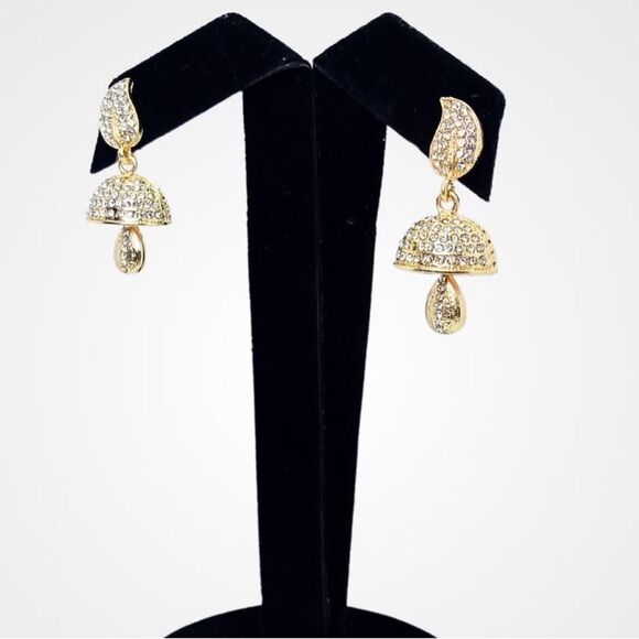 Mushroom Earrings A1135 - Picture 3 of 3